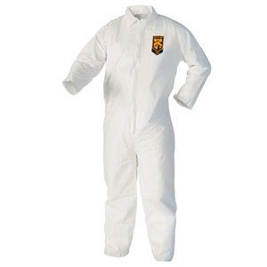 KleenGuard A40 Elastic Wrist and Ankle Coverall, Medium, White
